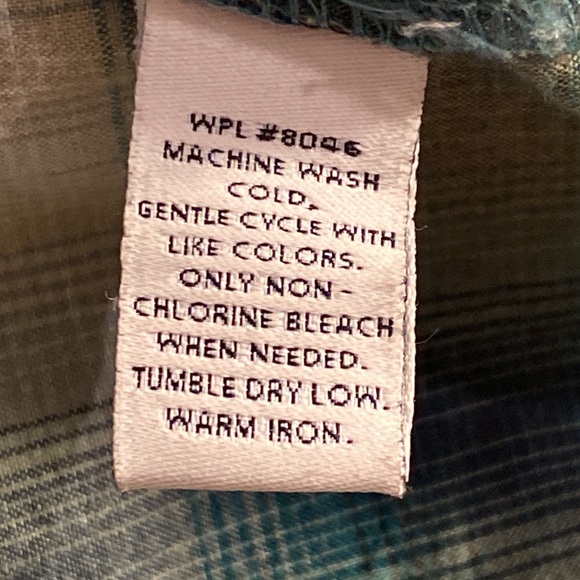 Style & co. Size 15 Cute blue plaid button up shirt petite - Picture 11 of 11